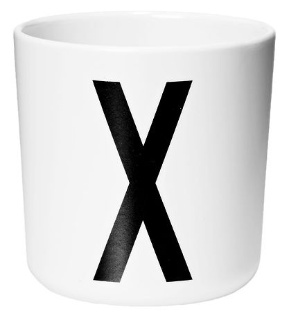 Design Letters Becher - Weiß m. X