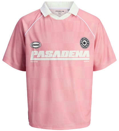 Jack & Jones Polo - JcoLido - Pink Zuckerguss/Grey Flannel