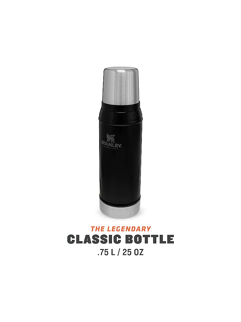STANLEY Isolierflasche - Thermosflasche Classic 0,75l Schwarz schwarz