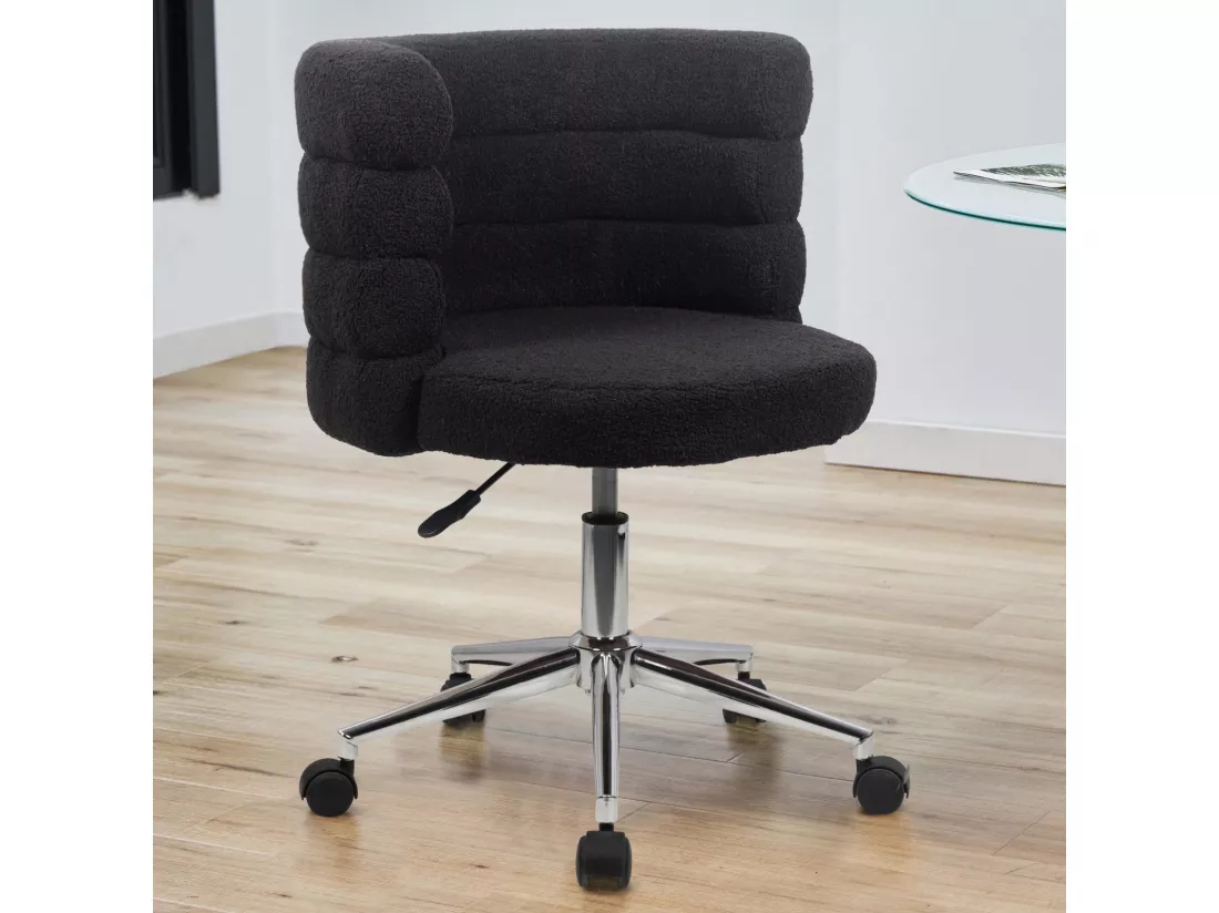 Chaise de bureau réglable en hauteur avec roulettes