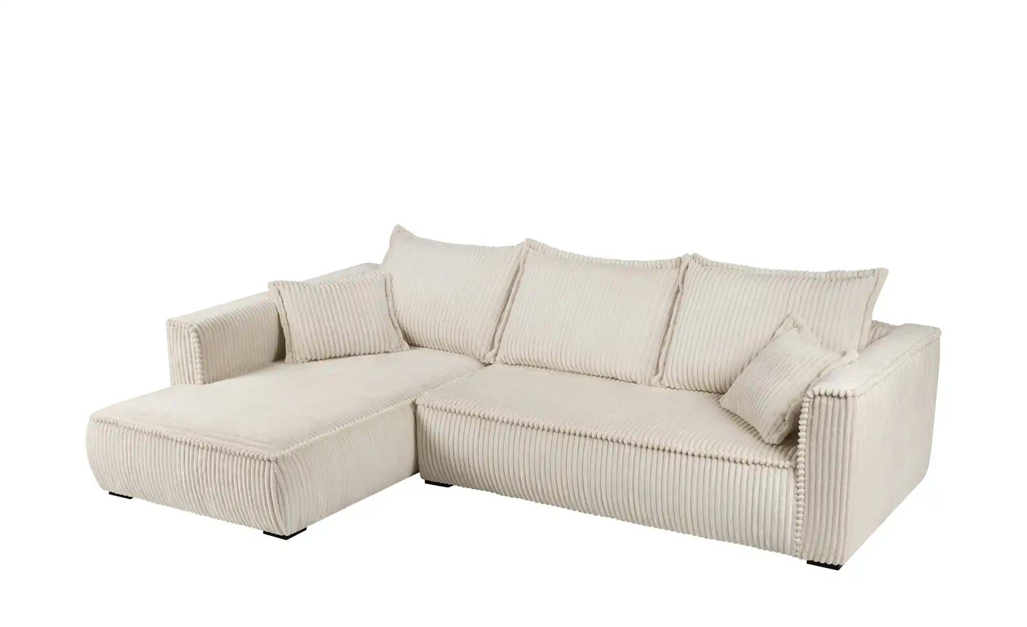 Ecksofa mit trendigem Megacordbezug Modena