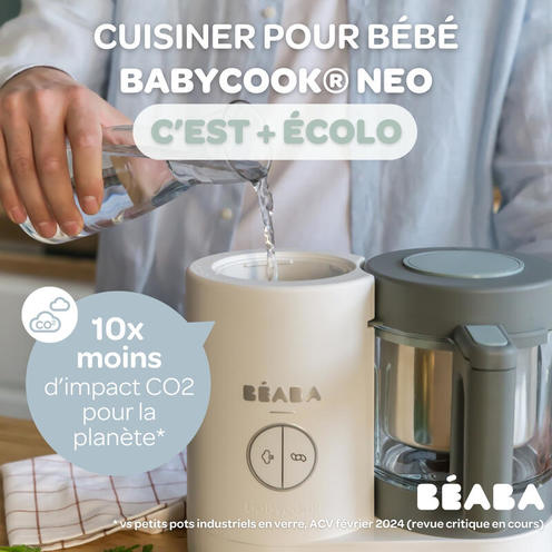 Babycook Néo Robot Cuiseur Bébé 6 en 1 Gris et Blanc - BEABA