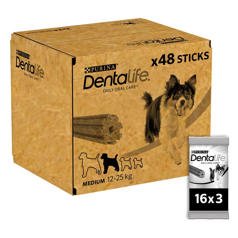 PURINA Dentalife Bâtonnets à mâcher pour chien de taille moyenne (12-25 kg)