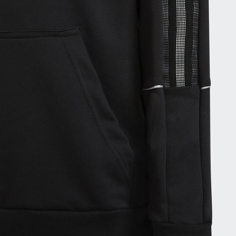 adidas Sweat à Capuche Tiro Reflective - Noir/Blanc Enfant