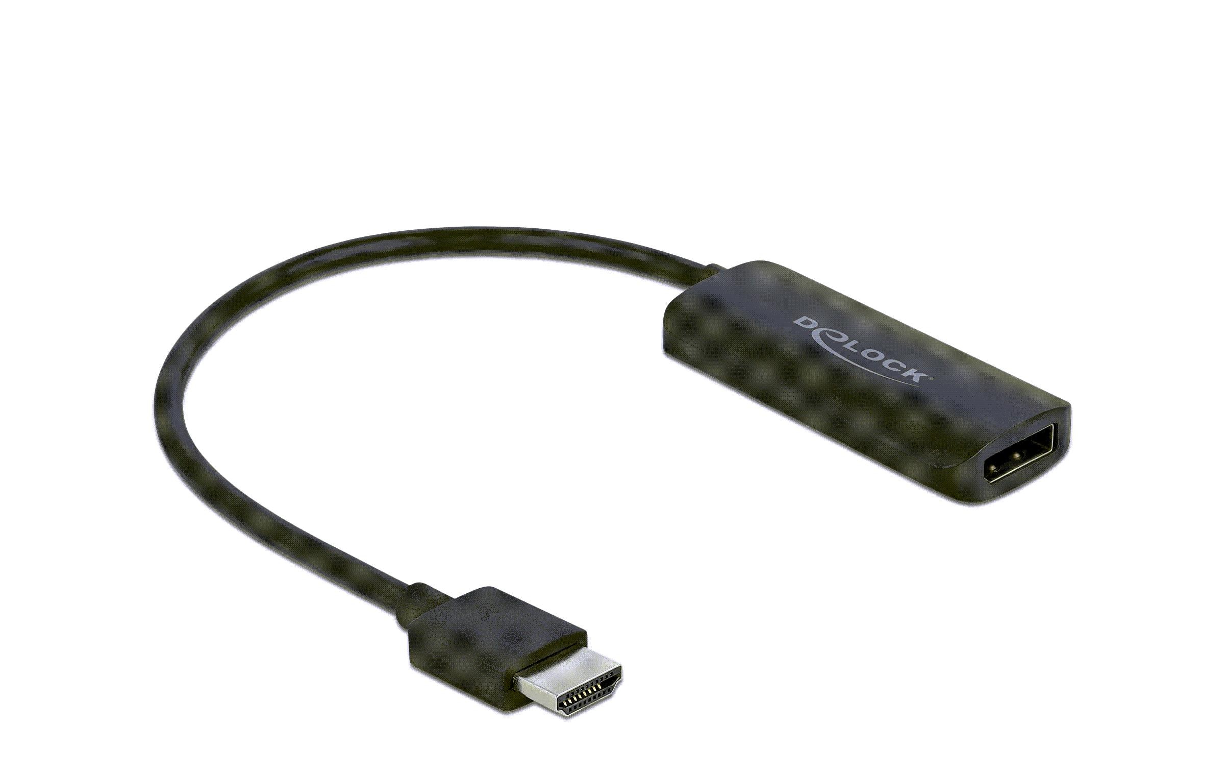 Konverter 4K/60Hz HDMI - DisplayPortDelock Adapter HDMI-A Stecker zu DisplayPort Buchse 4K 60 Hz