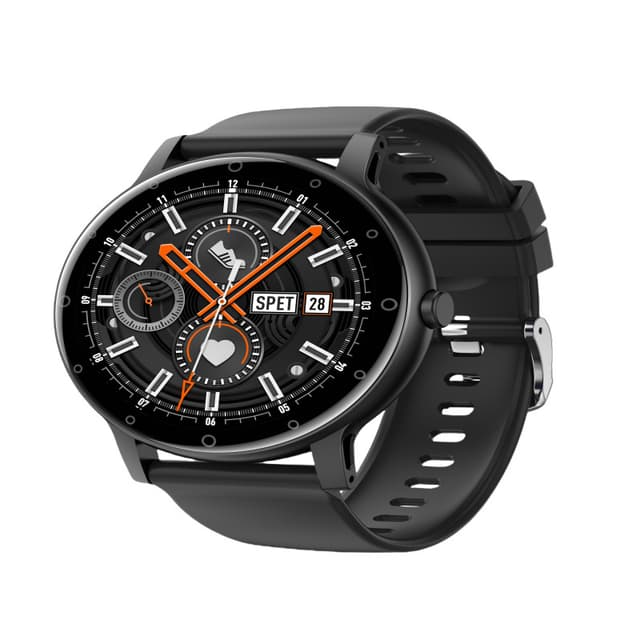 Smartwatch med sundhedsovervågning Sort