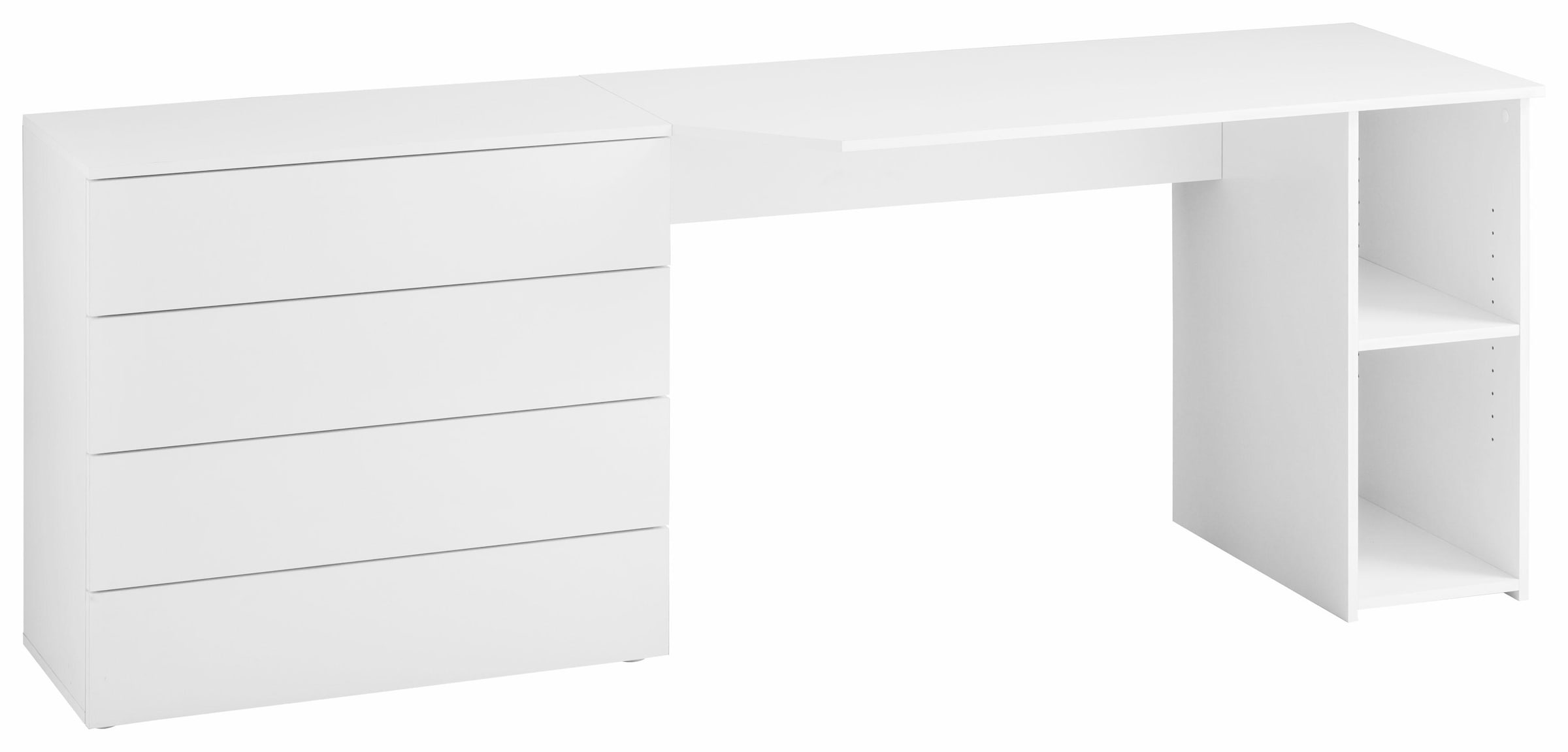 borchardt Möbel Schreibtisch »Vaasa« Breite 196 cm, Push to Open-Funktion