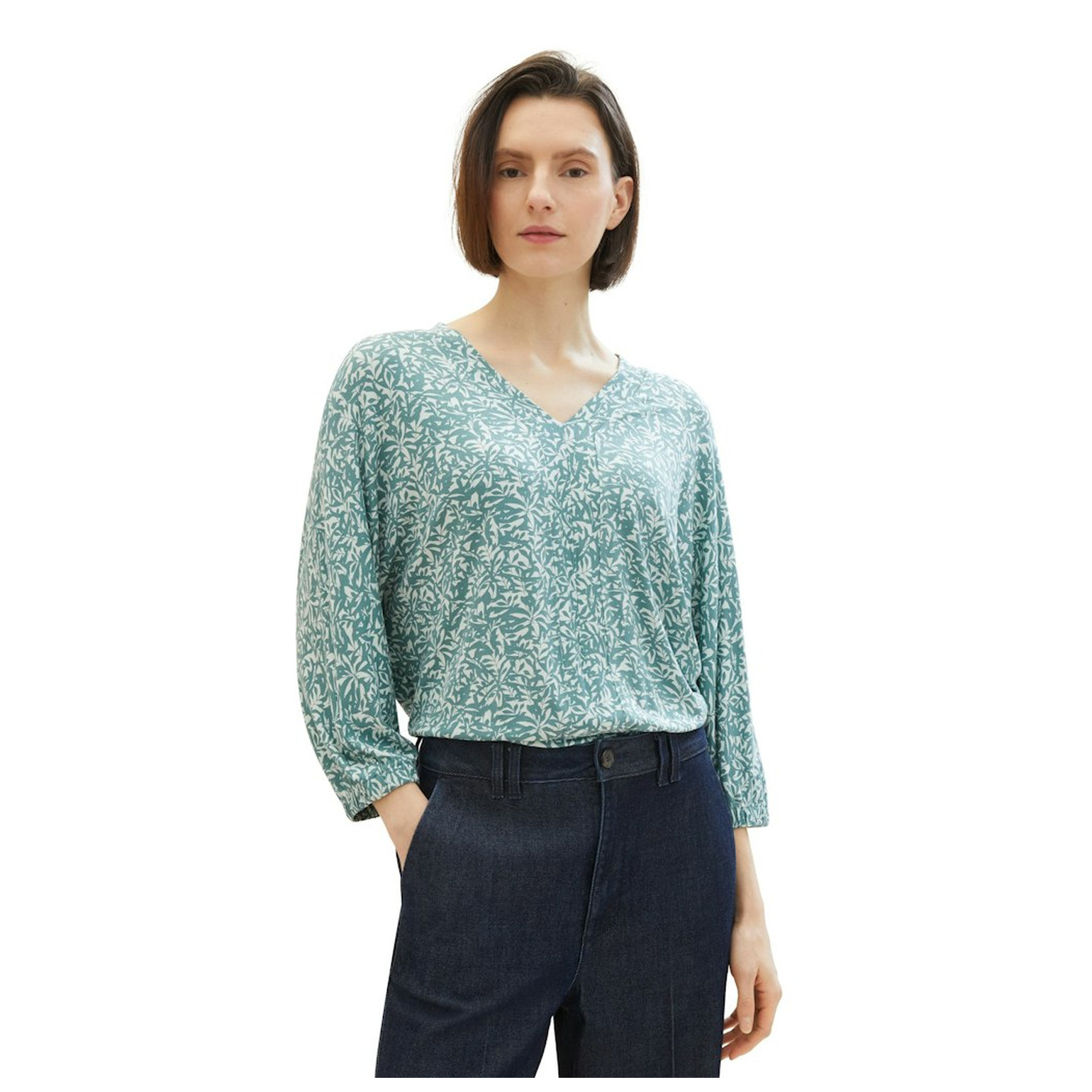 Tom Tailor T-shirt v-neck batwing