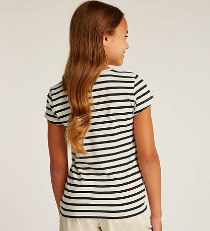 Calvin Klein T-shirts - 2er-Pack - Stripe Slim - Turteltaube/Ck