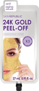 SKIN REPUBLIC 24K Gold Peel-Off Face Maske, 10 x 27 ml