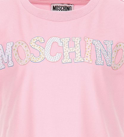 Moschino T-shirt - LyseRød m. Logo