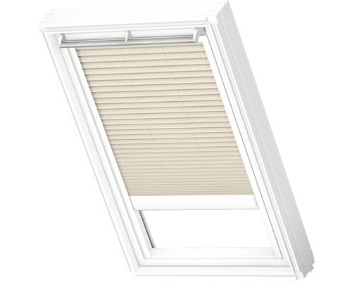 Velux plisségordijn, elektrisch, champagne, effen kleur, FML C02 1283SWL