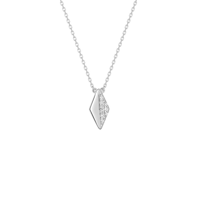 Collier Femme - Oxyde de zirconium - Argent 925 - Longueur : 42 cm