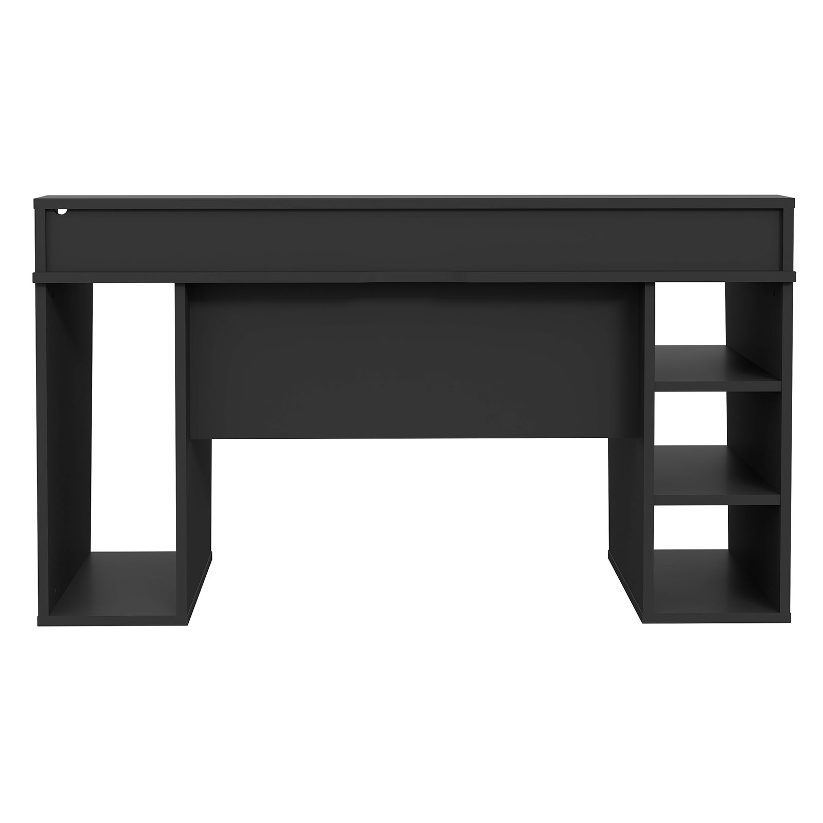 Gamer-Schreibtisch - schwarz matt - 160 cm
