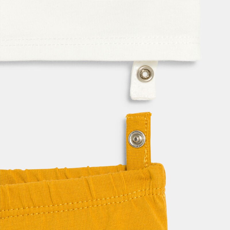 Pyjama jersey cirque jaune bébé garçon Jaune