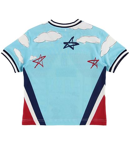 Dolce & Gabbana T-shirt - Back To School - LyseBlå m. Skole
