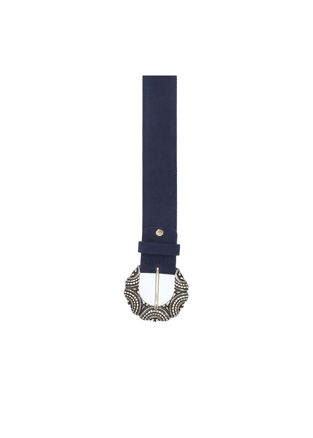 CEINTURE EMMA VELOURS MARINE