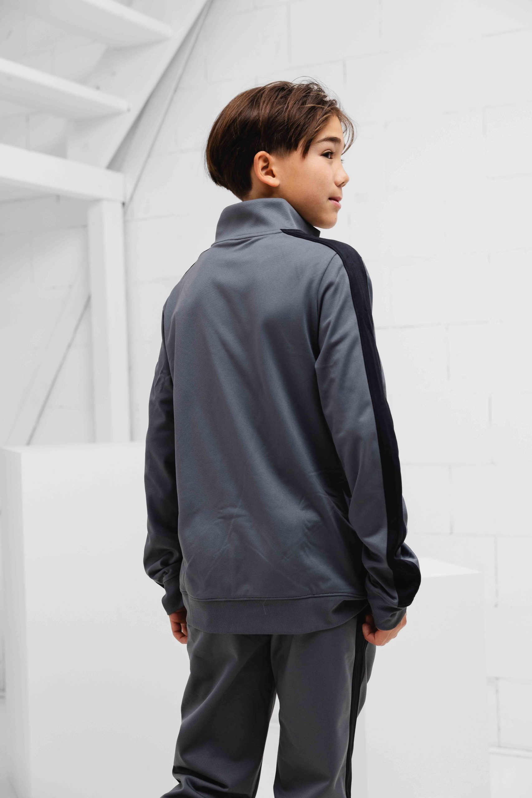Under Armour Rival Knit Trainingspak Kids Grijs