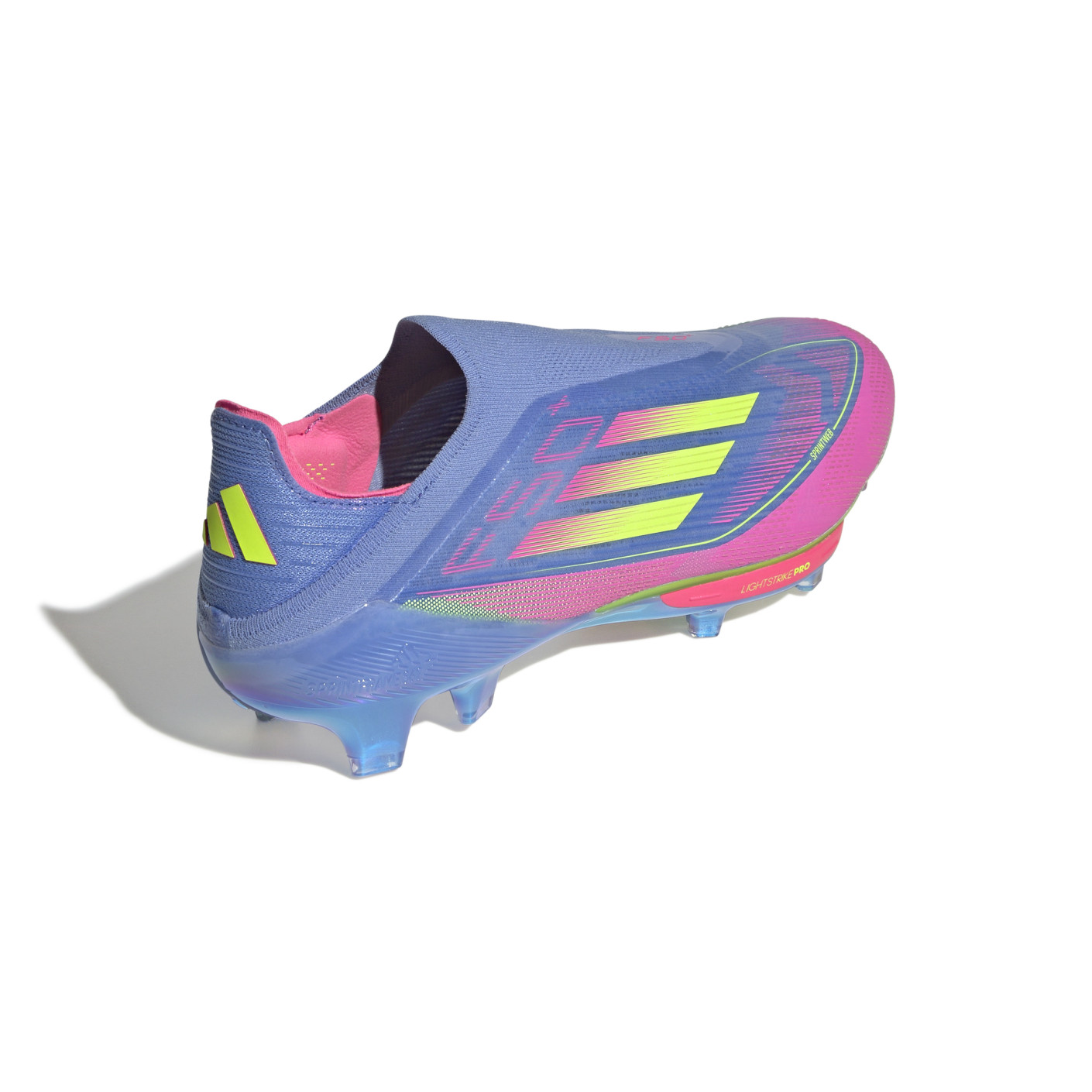 Adidas F50+ Gras Voetbalschoenen (FG) Blauw Neongeel Roze