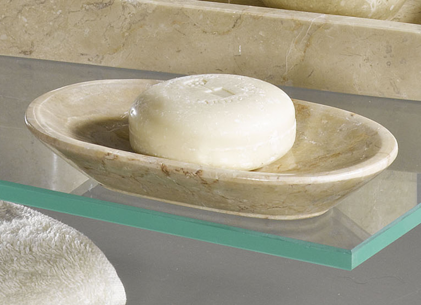Badezimmer-Accessoires aus Marmor