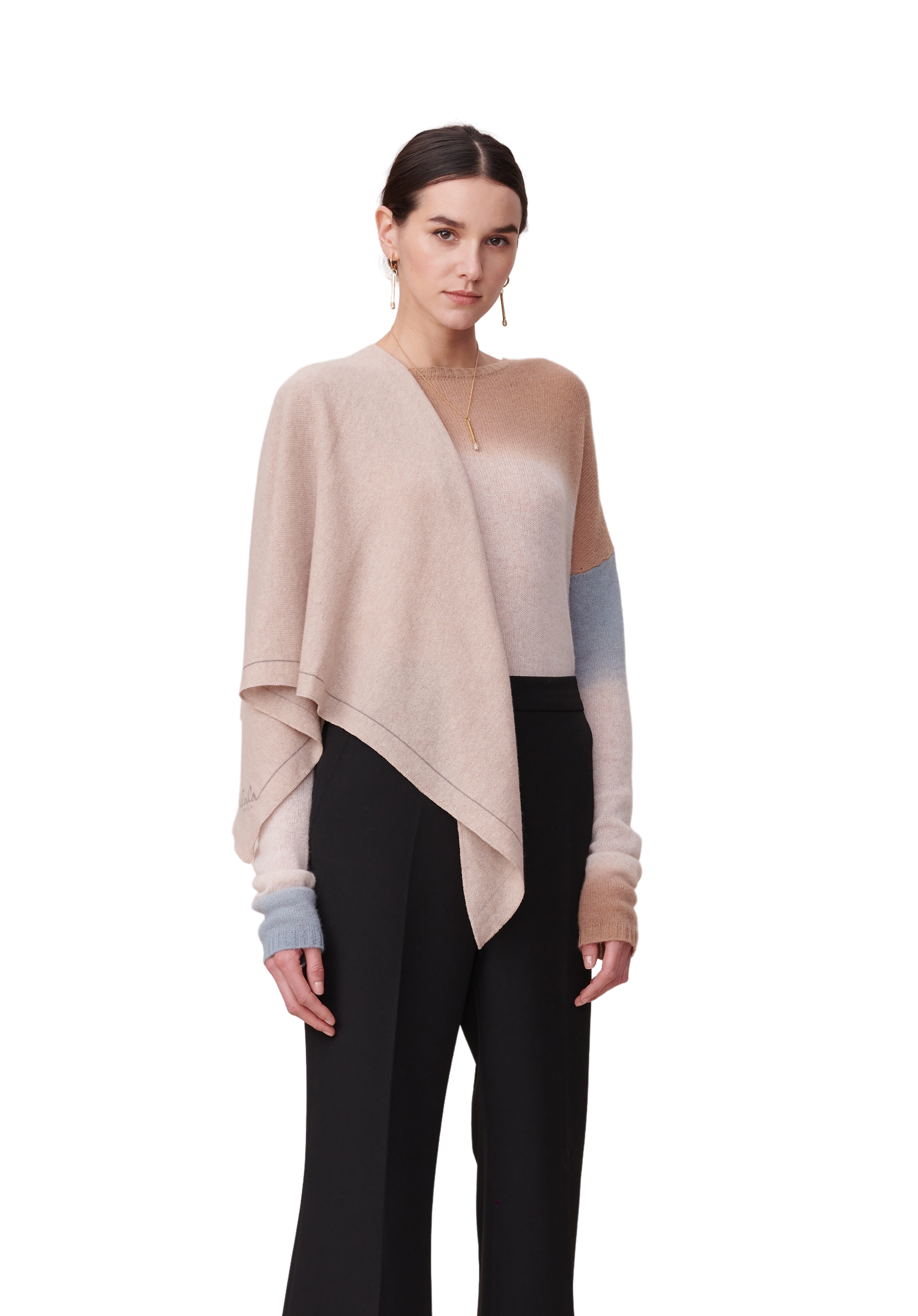 Lala Berlin  Triangle Solid M tørklæde - Dune Beige