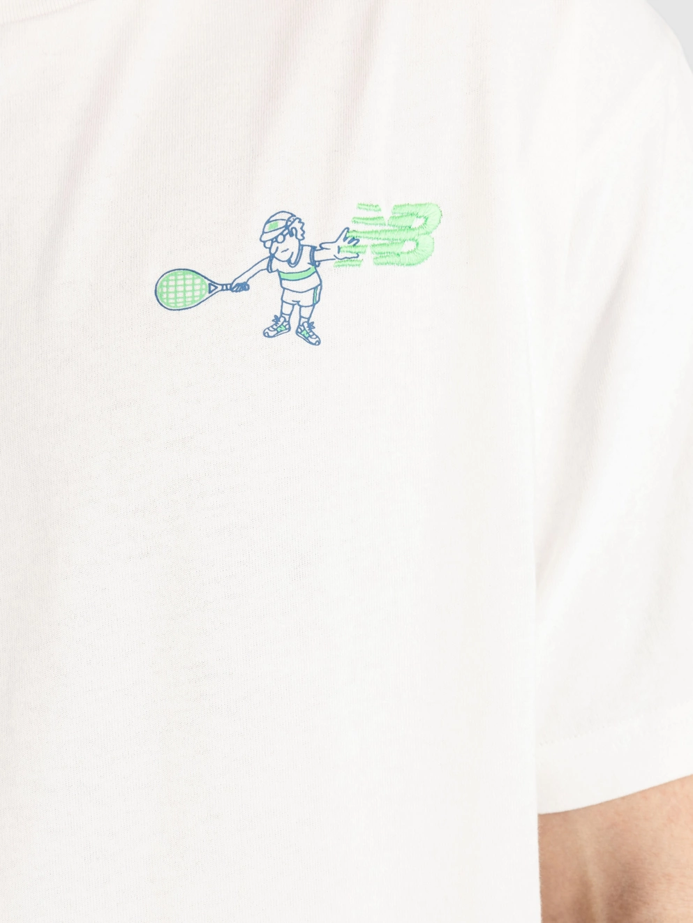 New Balance Athletics Tennis Cartoon T-Shirt sea salt