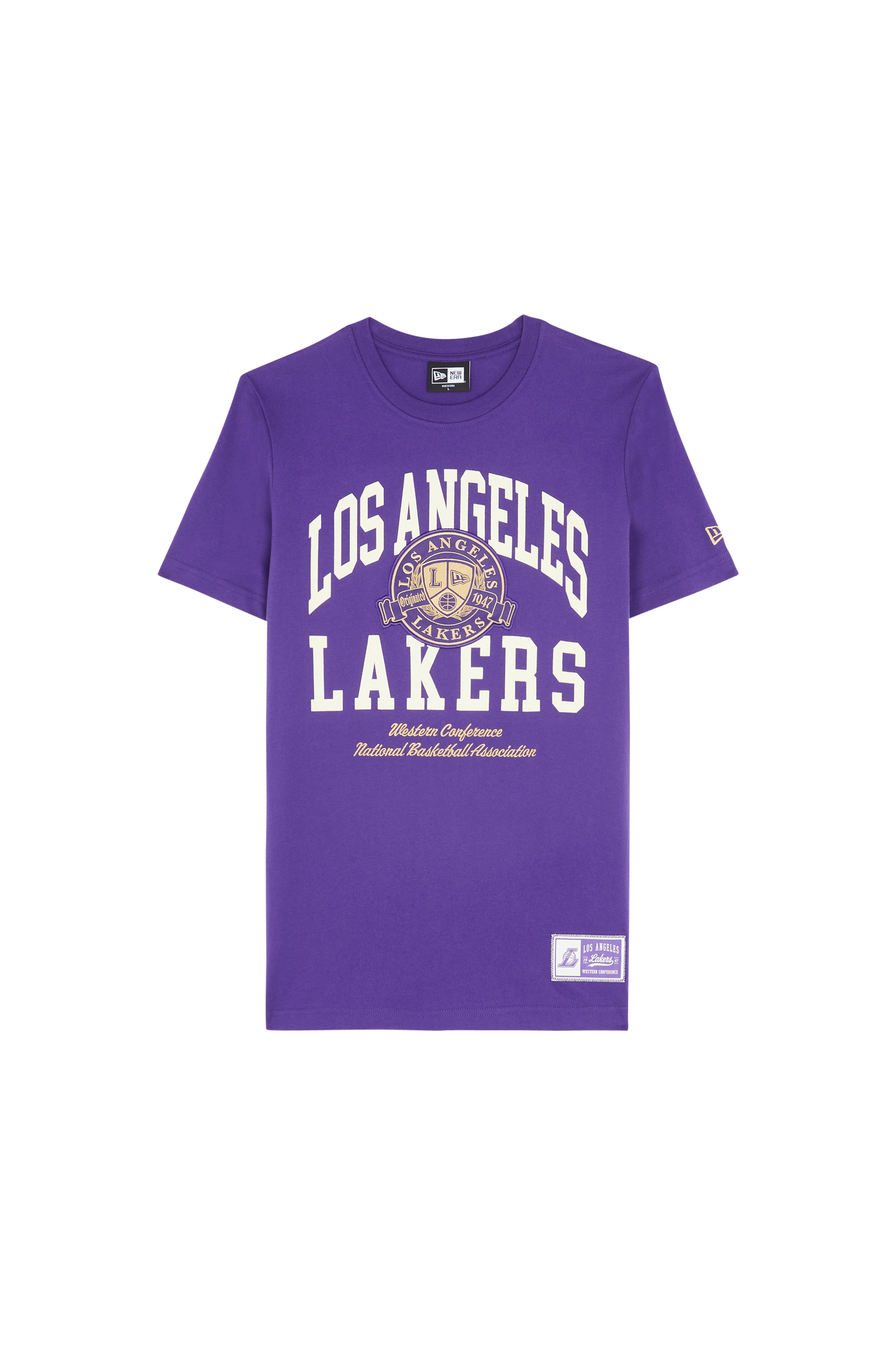 NEW ERA T-shirt LETCLAS LA LAKER Violet
