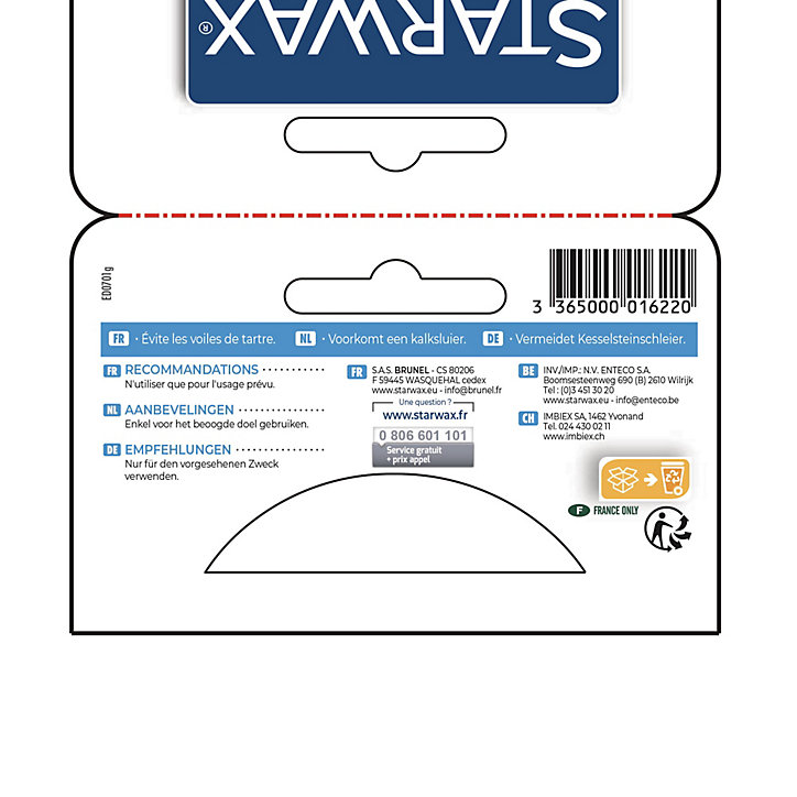 Raclette de douche Starwax coloris bleu/gris largeur 230 mm
