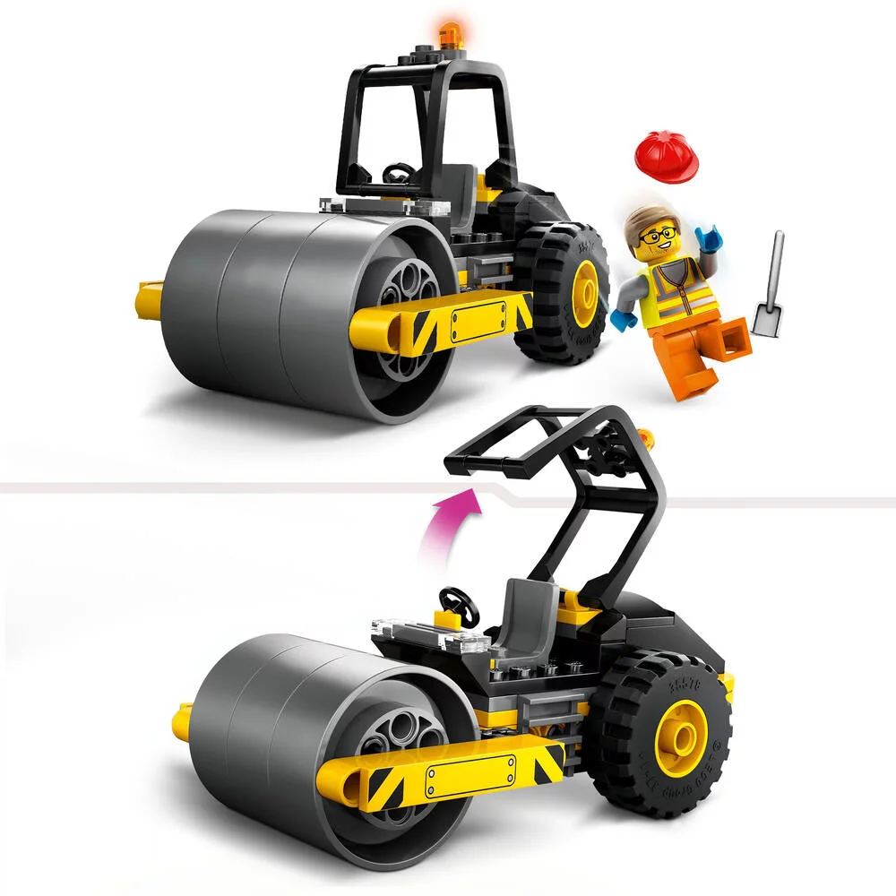 LEGO®CITY 60401 - LE ROULEAU COMPRESSEUR DE CHANTIER