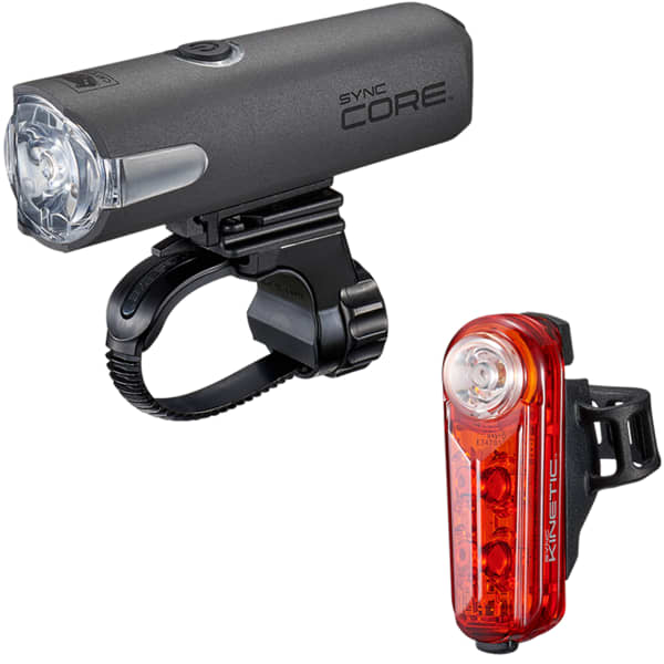 Lampe vélo CATEYE SYNC CORE & KINETIC SET