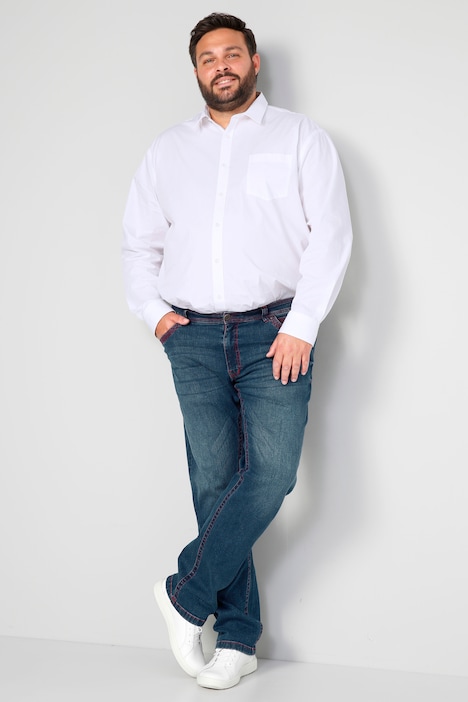 Boston Park Jeans, Bauchfit, farbige Nähte, 5-Pocket, bis Gr. 41