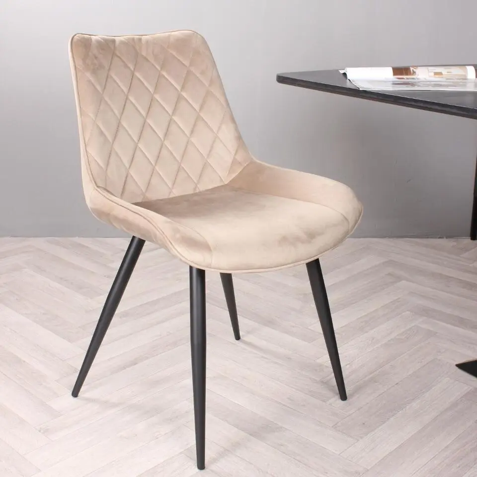DS4U - Benito 3.0 eetkamerstoel velours - champagne