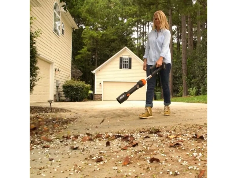 WORX WG543E, Håndholdt blæser, 209 km/t, Aluminium, Sort, Orange, 696 m³/t, 18 V, Lithium-Ion (Li-Ion)