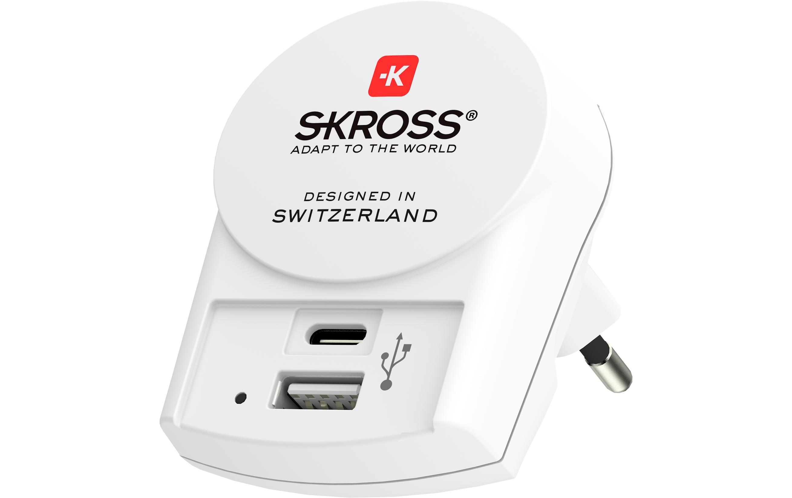 Weltreiseadapter PRO+ USB (A+C)Weltreiseadapter inkl. Euro USB Charger (AC)