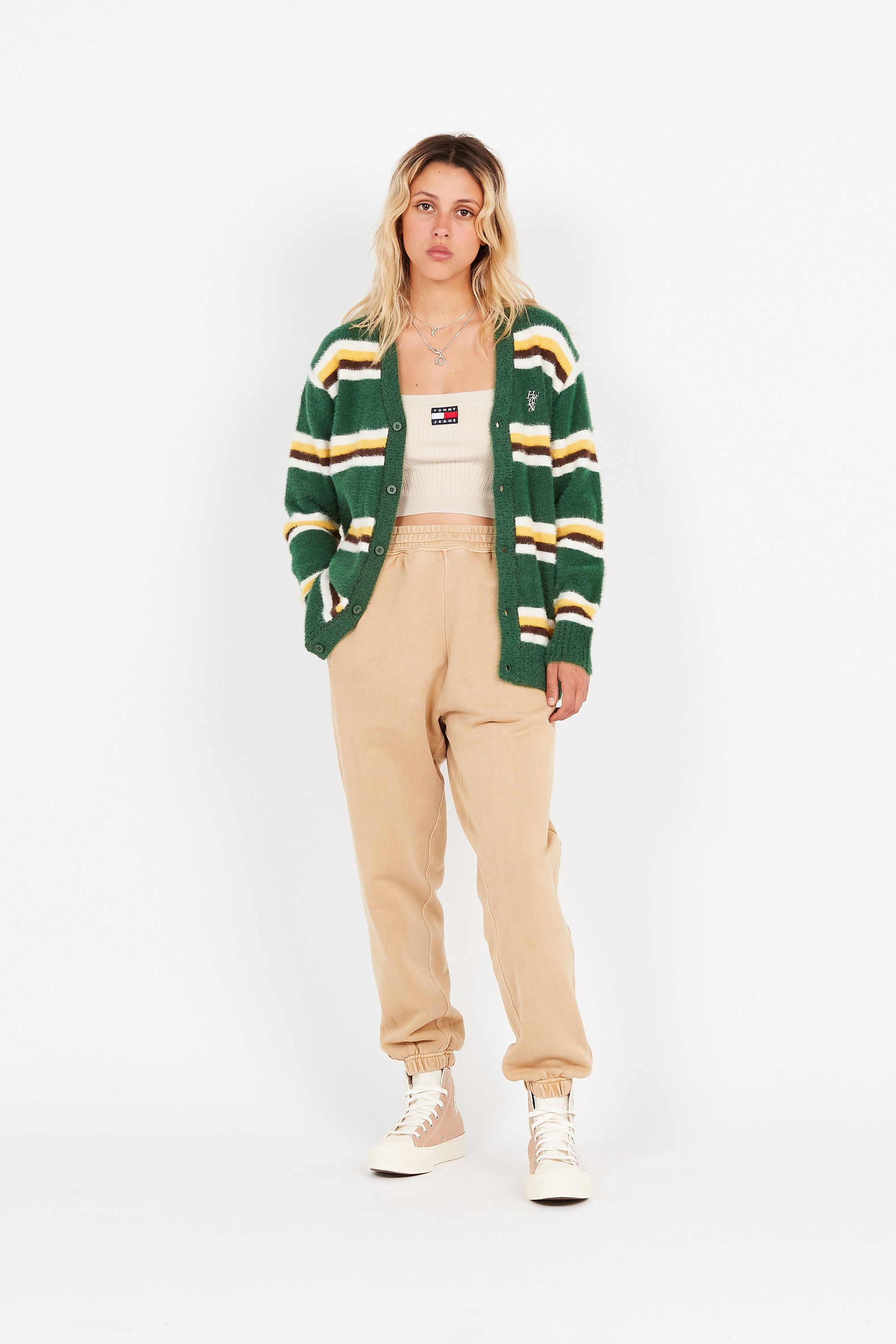 HUF Pull WO 1984 MOHAIR STRIPE Vert