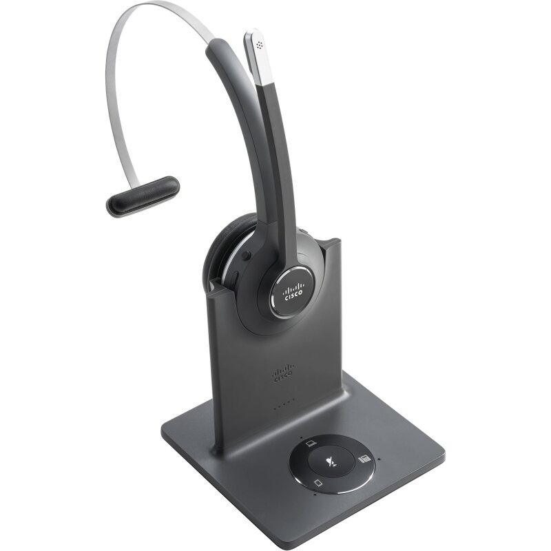 Cisco 561 Casque Sans fil Arceau Bureau/Centre d'appels USB Type-A Bluetooth Noir, Gris