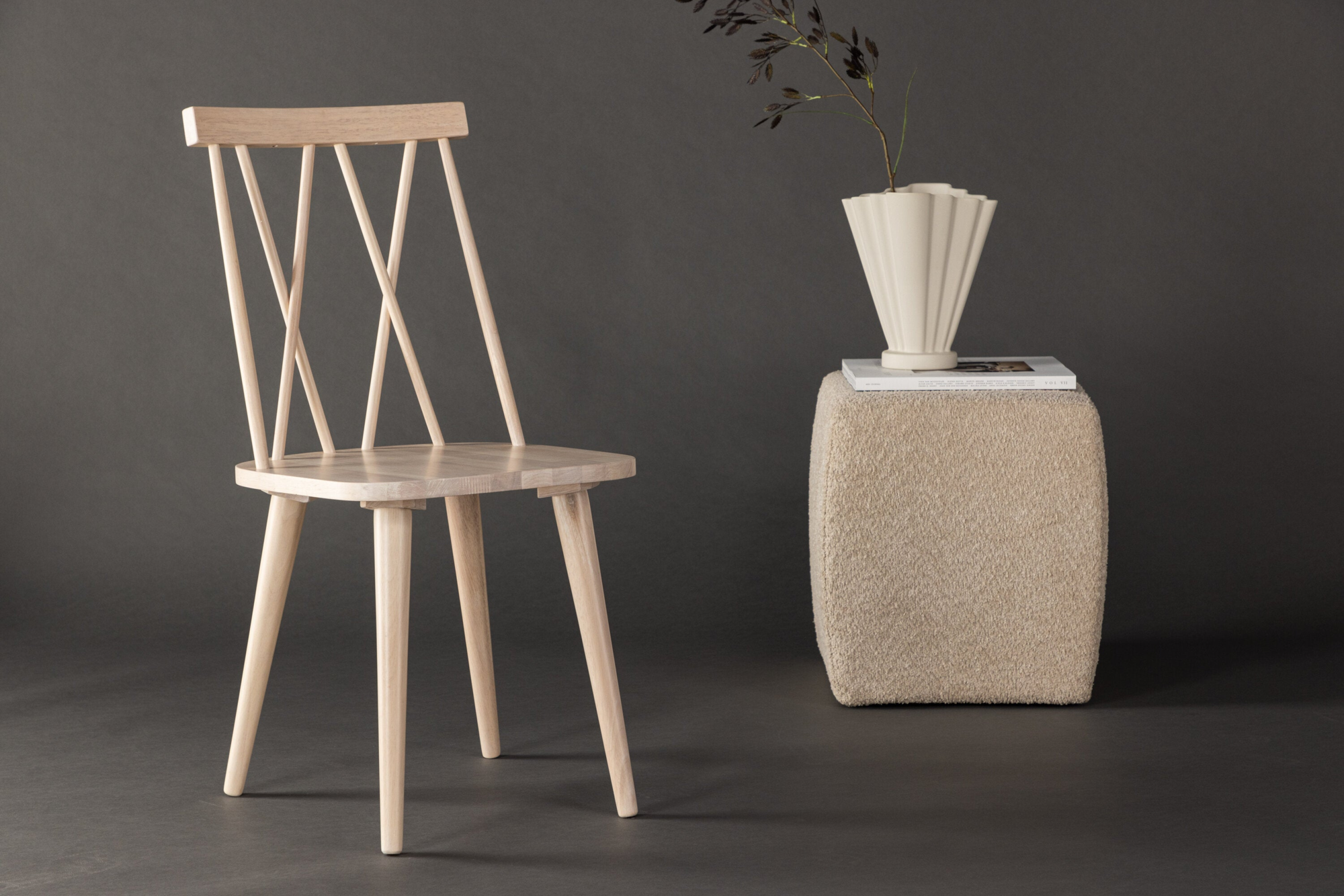 Nalu Eetkamertstoel - Set van 2 - Licht Eiken