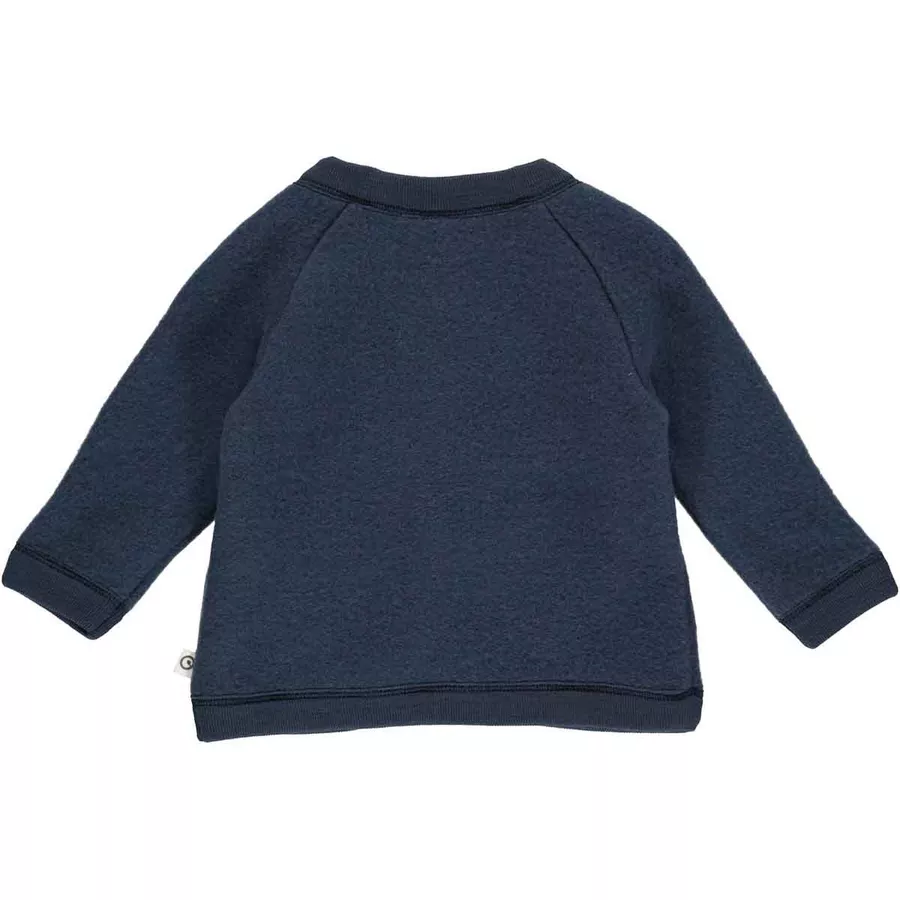 Müsli Fleecejacke aus Merinowolle blue