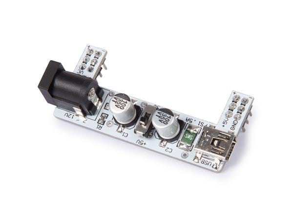 Whadda Spannungsregler DC-DC 2-Kanal, 3.3 V / 5 V Stromversorgungsmodul für Entwicklerboards