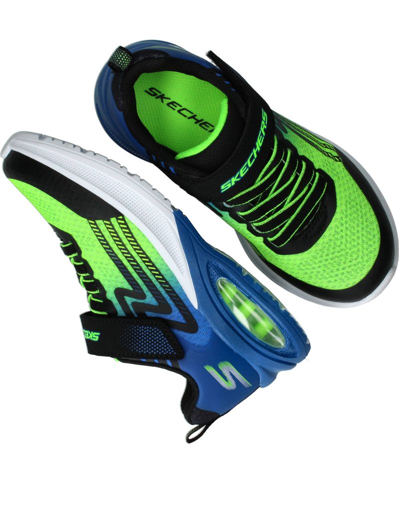 Skechers Microspec max Advance Sneakers Groen Jongens