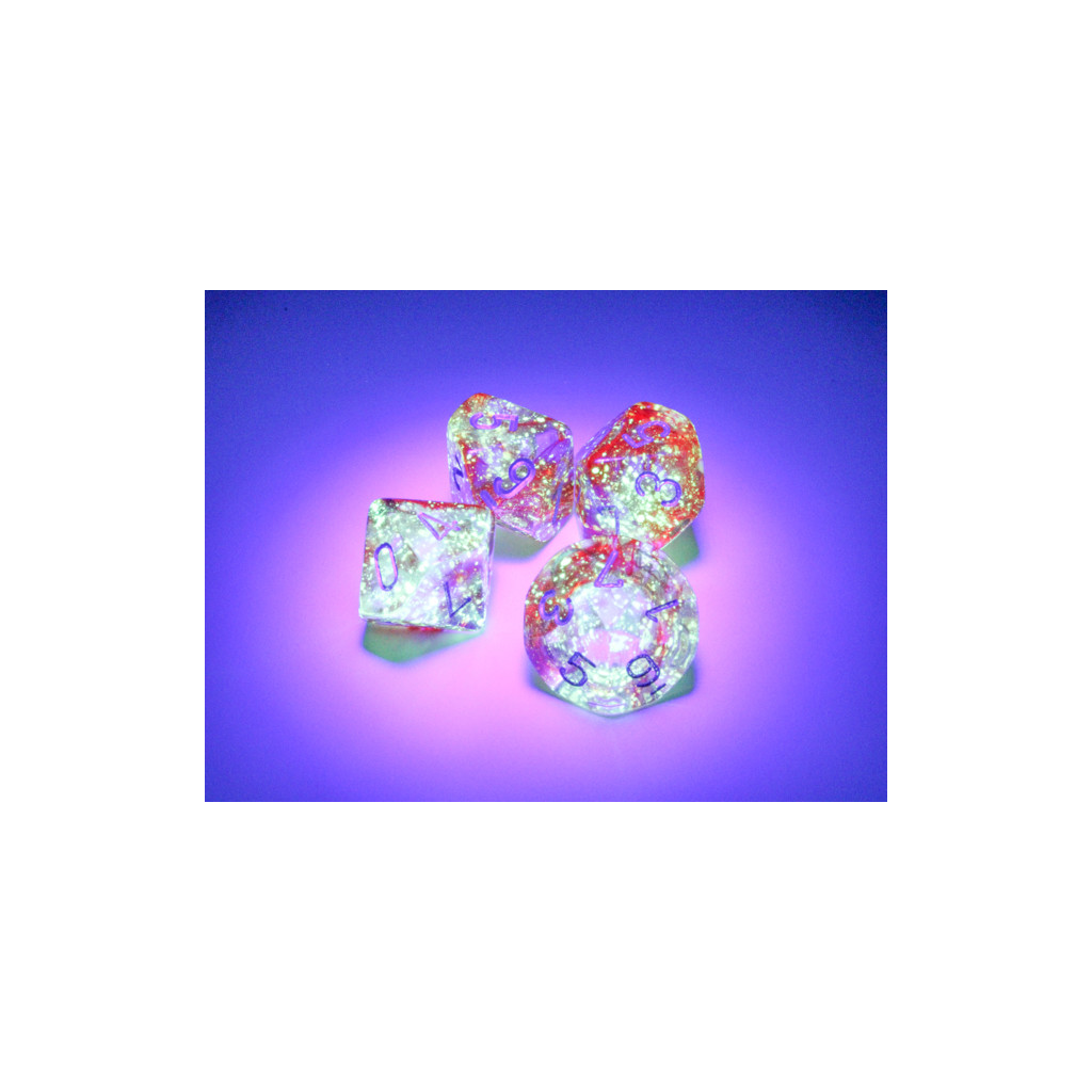 Set de 10 Dés 10 Faces Chessex : Nebula