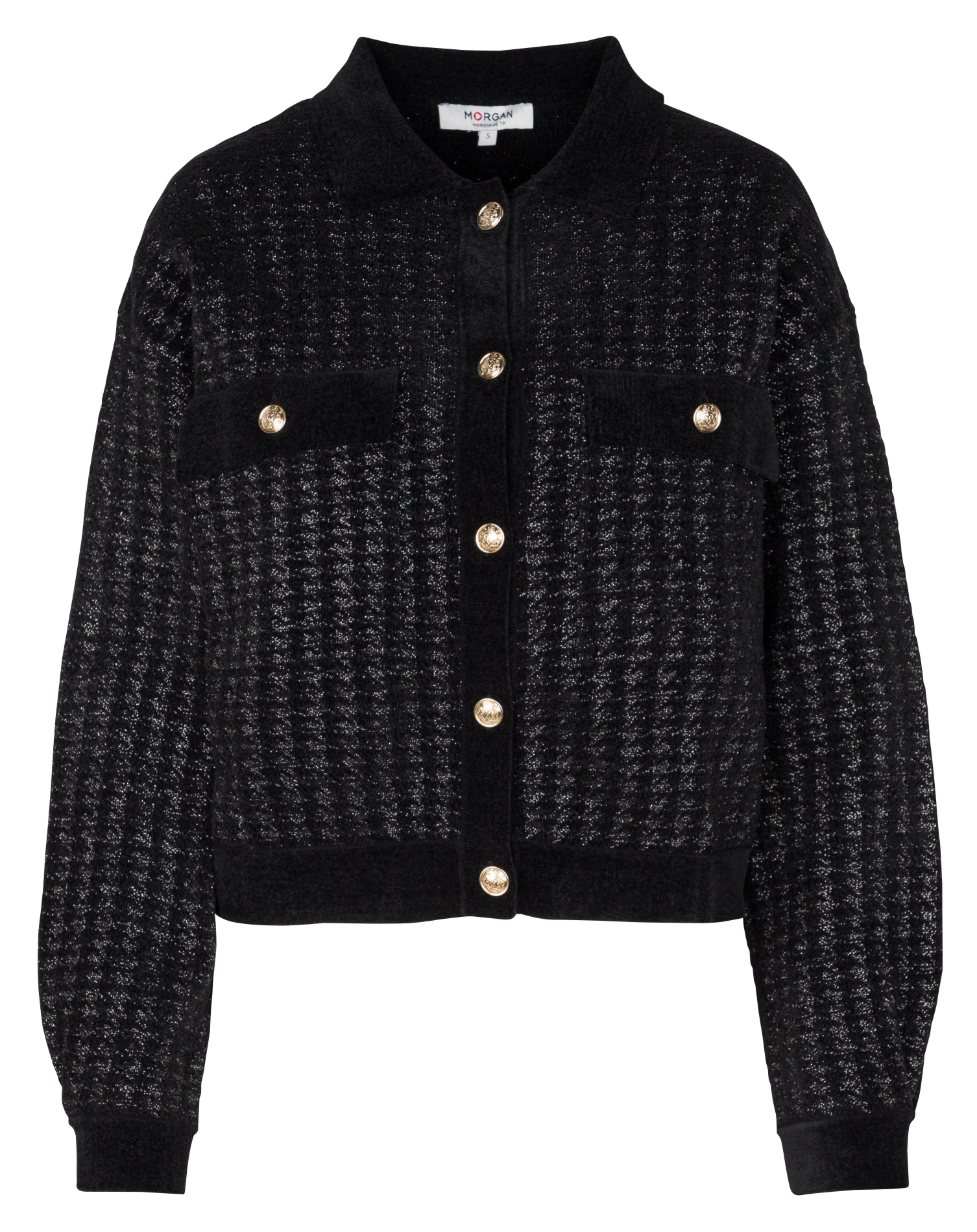 MVAZOU - Gilet ample col classique | Noir