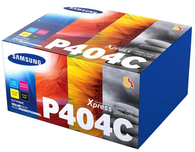 Samsung toner CLT-P404S Cyan Magenta Gul Sort