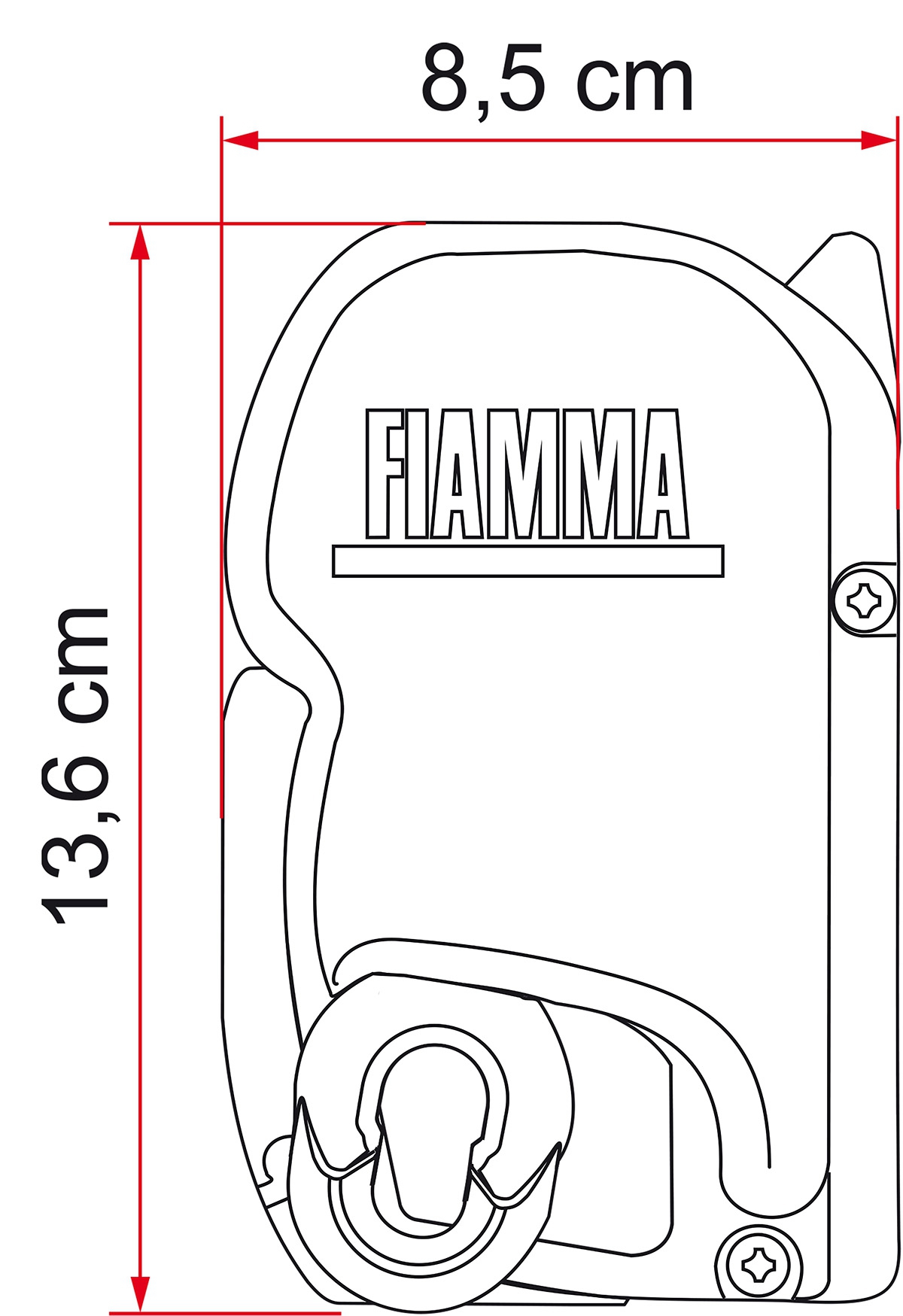Fiamma F45s 300 Titanium VW T5/T6 Multivan/Transporter langer Radstand, Rechtslenker