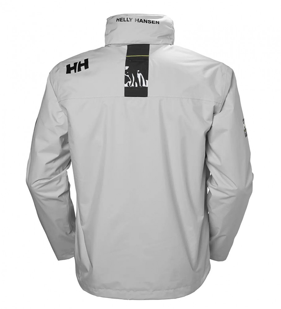 Helly Hansen Chaqueta Crew Hooded Midlayer cinza / Proteção Helly Tech /