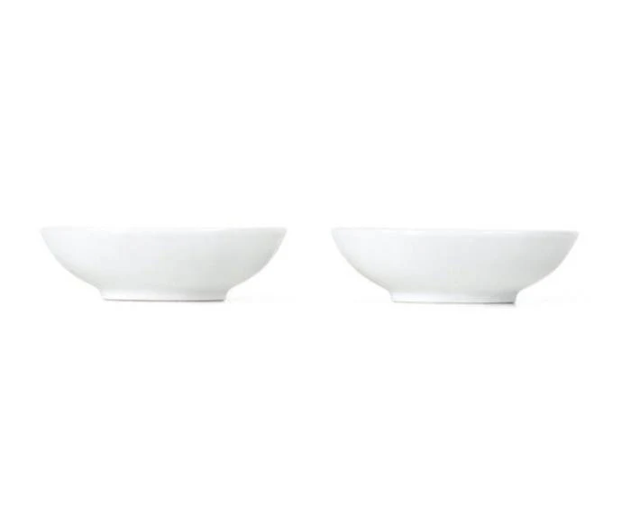 Royal Copenhagen  Hvid Riflet skål 2-pak - 9 cl.