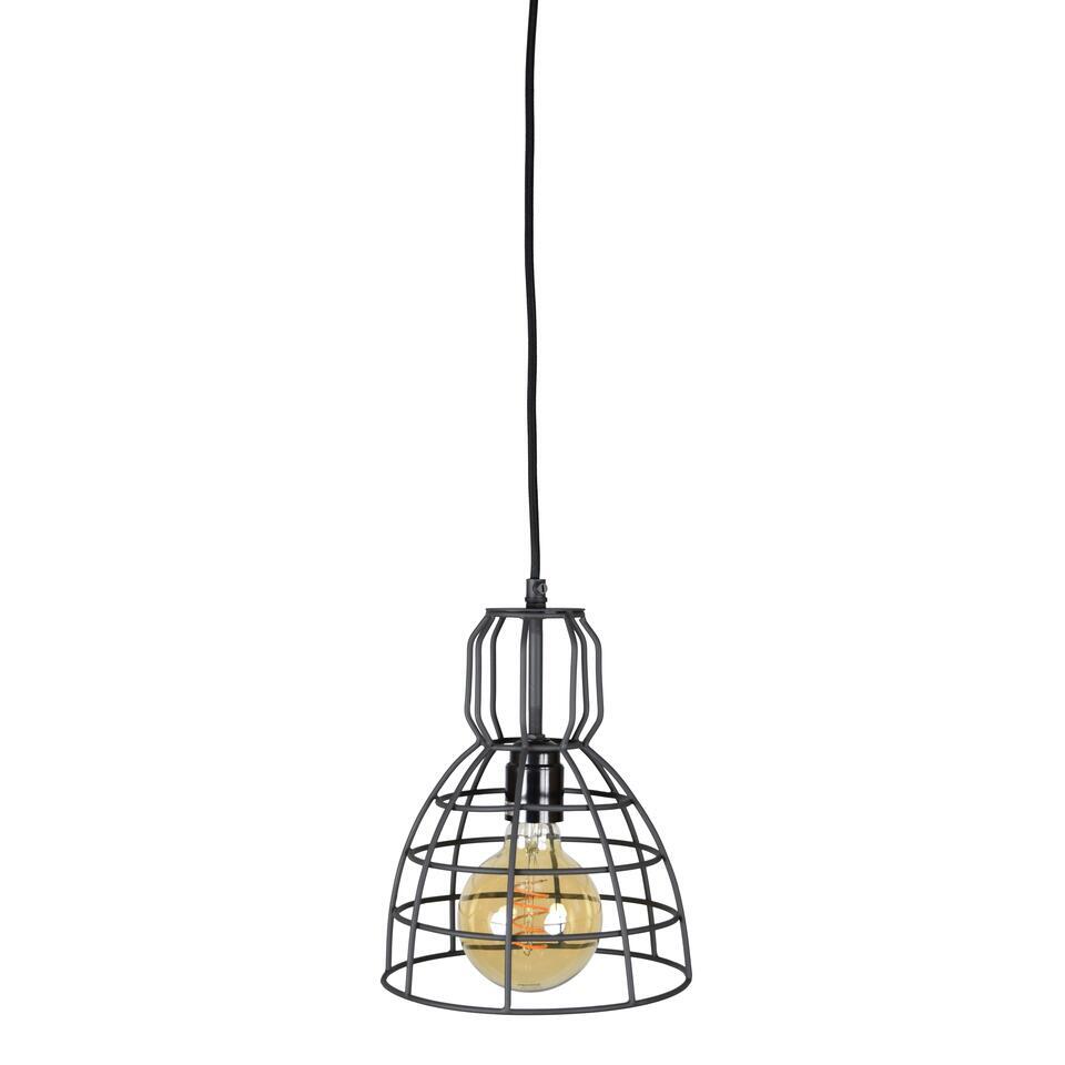 Hanglamp Francis 1-lichts Ø20x28 Vintage black