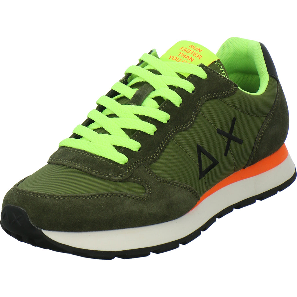 SUN68 Sneaker Herren Tom Fluo oliv
