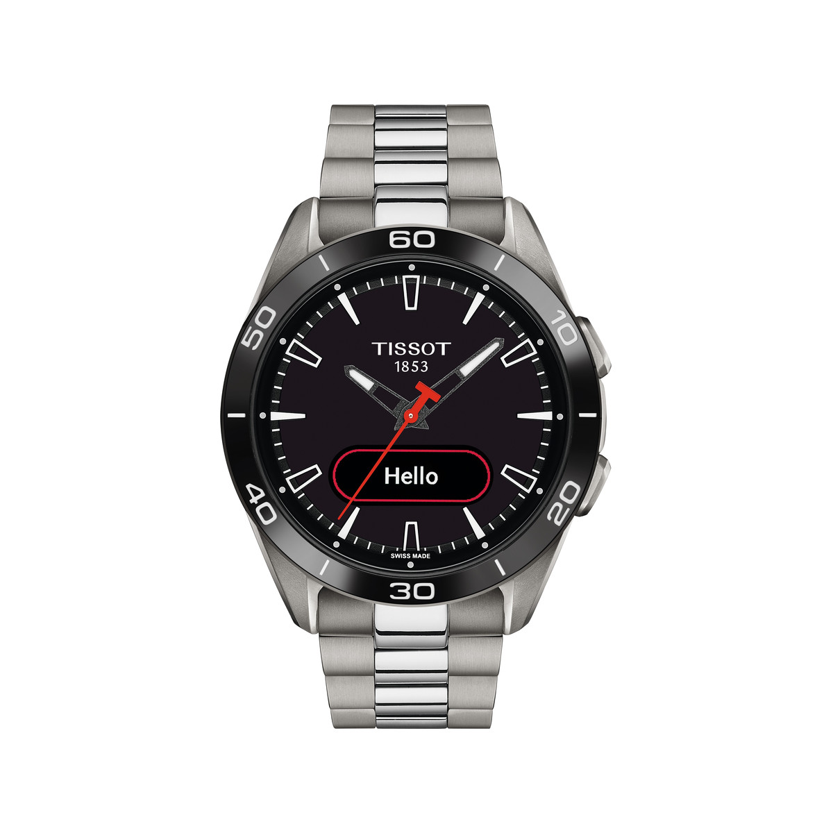 Montre TISSOT Touch collection homme solaire, bracelet titane
