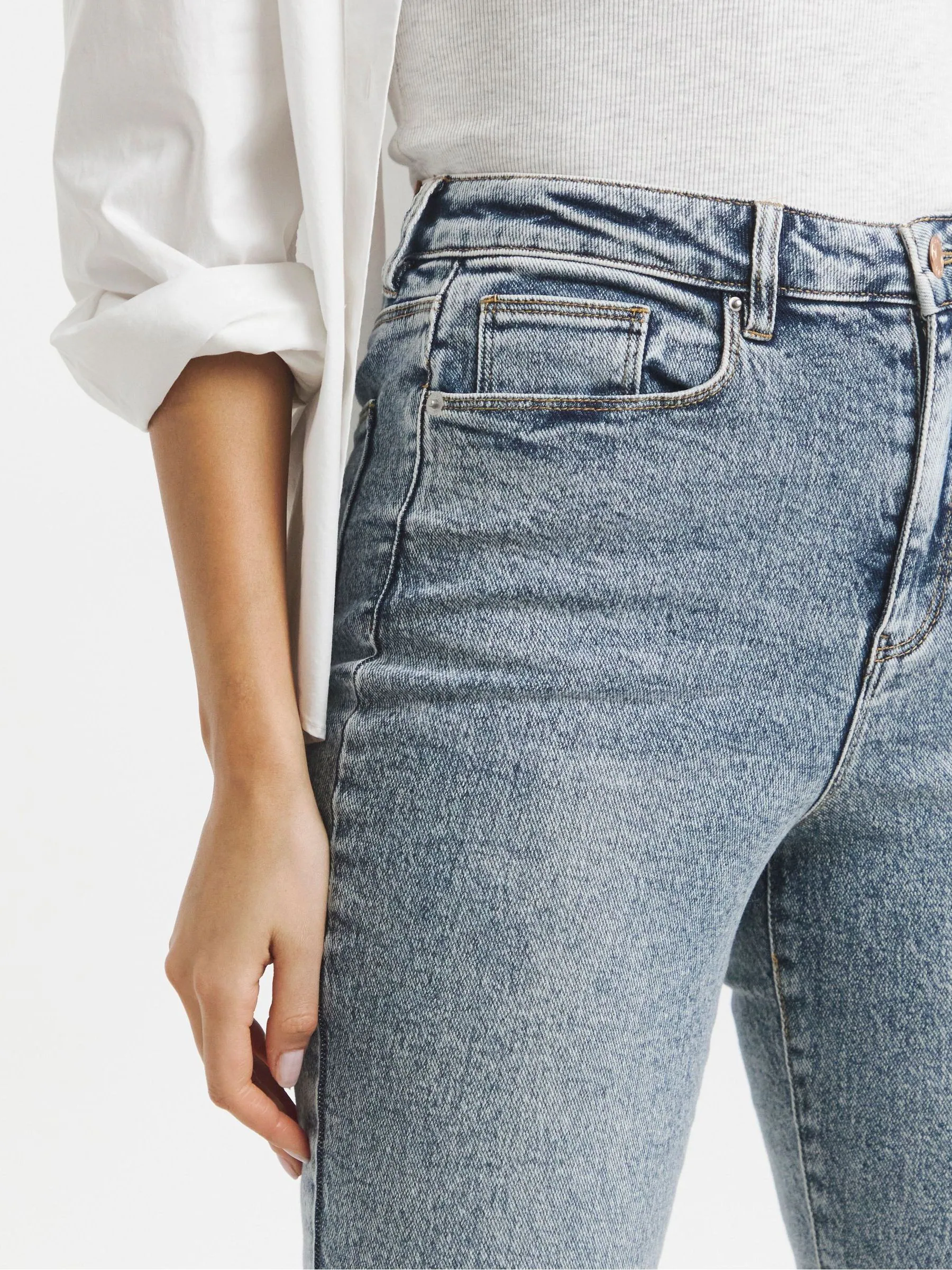 Blauw - Simply Be smalle Mom jeans